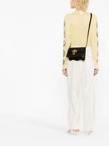 Palm Angels Palm Beach Bridge leren schoudertas - Zwart