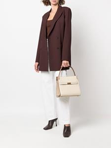 Tory Burch Shopper met logoplakkaat - Beige