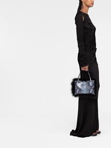 16Arlington Shopper met slangenleer-effect - Zwart