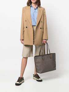 DELAGE Shopper met monogramprint - Bruin