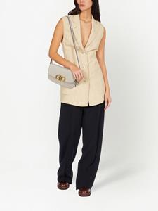 Ferragamo Trapezio leren schoudertas - Beige