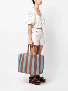 La DoubleJ Riviera gestreepte shopper - Blauw