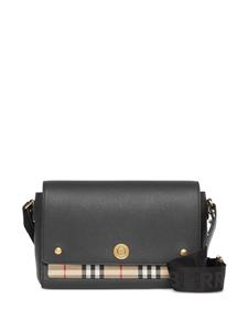 Burberry Note schoudertas met Vintage check - Zwart