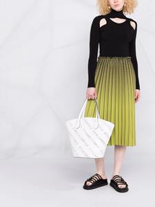 Karl Lagerfeld k/Punched shopper met logo - Wit