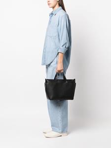 Fabiana Filippi Leren shopper - Zwart