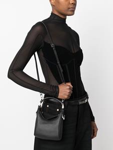 BY FAR Cosmo leren shopper - Zwart