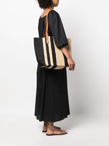 Colville Little Sister raffia shopper - Zwart