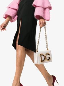 Dolce & Gabbana witte Barok schouder tas met logo