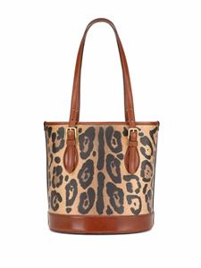 Dolce & Gabbana Shopper met luipaardprint - Bruin