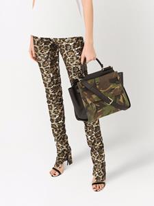 Dolce & Gabbana Sicily shopper met camouflageprint - Groen