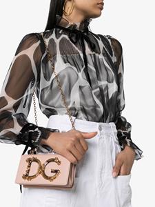 Dolce & Gabbana Girls leren schoudertas - Roze