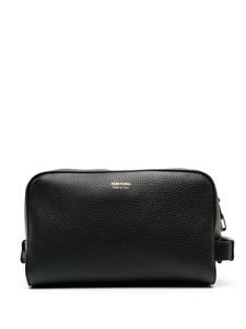 TOM FORD Toilettas met logo-reliëf - Zwart