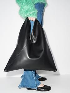 MM6 Maison Margiela Japanese leren shopper - Zwart