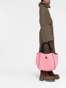 Moncler Shopper met logopatch - Roze
