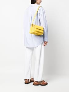 Marni Trunk leren schoudertas - Geel