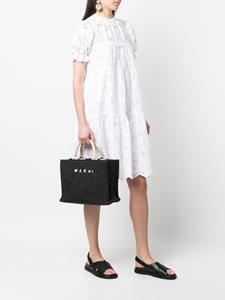 Marni Raffia shopper - Zwart