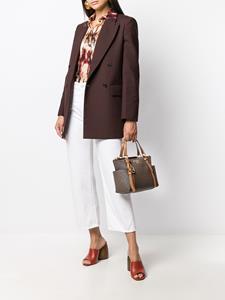 Michael Kors Nomad draagtas met logo - Bruin