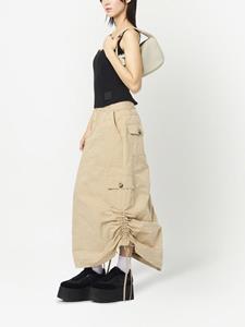 Marc Jacobs The Pushlock leren hobo tas - Beige