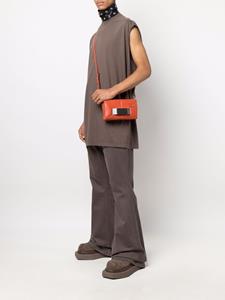 Rick Owens Griffin leren messengertas - Oranje