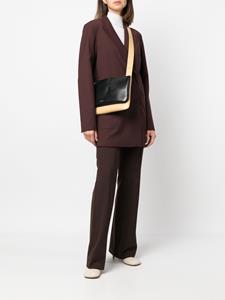 Jil Sander Schoudertas met colourblocking - Beige
