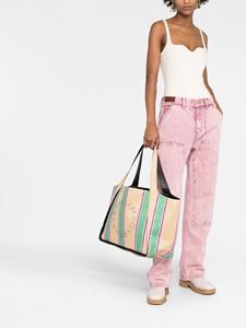 Stella McCartney Shopper met logo - Groen