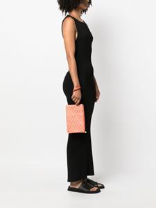 Moreau Clutch met monogramprint - Geel