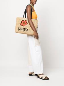 Kenzo Boke Flower rieten tas - Beige