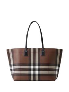 Burberry Geruite shopper - Bruin