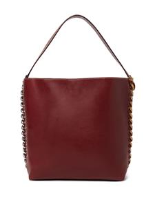 Stella McCartney Frayme logo-plaque tote bag - Rood