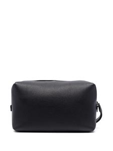 Dsquared2 logo-print leather wash bag - Zwart