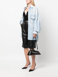 The Attico 8.30PM leather clutch bag - Zwart