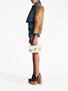 Balmain Schoudertas met logoplakkaat - Wit