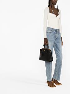 Tory Burch Shopper met logopatch - Zwart