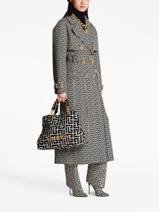 Balmain Shopper met logoplakkaat - Zwart