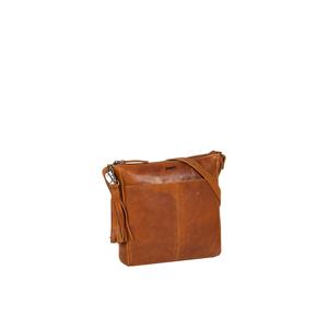 Justified Bags Nynke Lederen Schoudertas Cognac Small