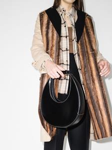 STAUD Moon leren shopper - Zwart