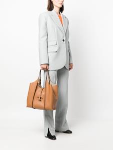 Tod's medium T Timeless leather tote bag - Bruin