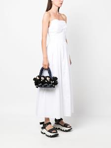 La milanesa Mercoledi knitted-doll tote bag - Blauw