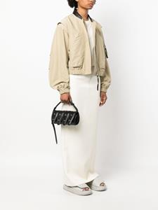 Yuzefi stud-embellished leather shoulder bag - Zwart