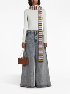 Marni Tropicalia debossed-logo leather bag - Bruin