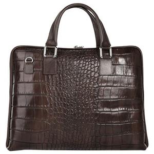 Bagan Aktentasche, echt Leder, Made in Italy
