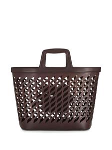 ETRO Pegaso-motif laser-cut tote - Bruin