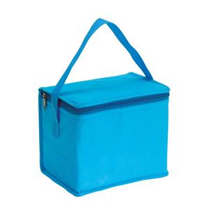 Kleine koeltas voor lunch lichtblauw 20 x 13 x 17 cm 4.5 liter -