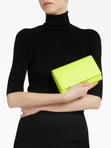 Giuseppe Zanotti Wendy clutch met krokodillen-reliëf - Geel