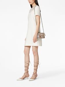 Valentino VLogo Signature clutch met pailletten - Bruin