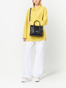 Marc Jacobs The Croc-reliëf Tote kleine shopper - Zwart