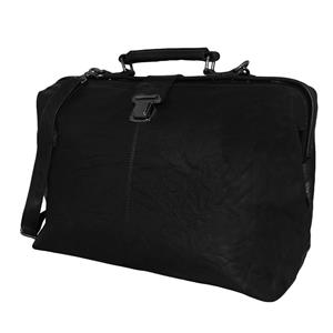 Leather Design Dokterstas Groot met Laptopvak 16.4'' Zwart