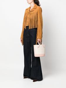 Bally Leren bucket-tas - Roze