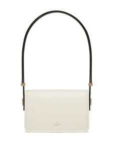 Valentino VLogo leren schoudertas - Wit