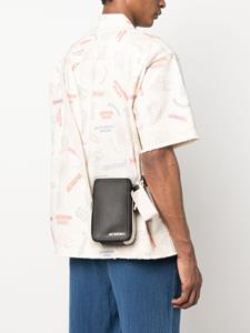Jacquemus Le Cuerda leren messengertas - Zwart